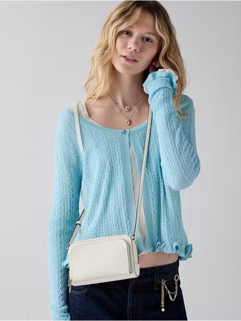 Keychain wheel for Kate spade STACI CROSSBODY BAG in Meringue - Picture 4 of 8